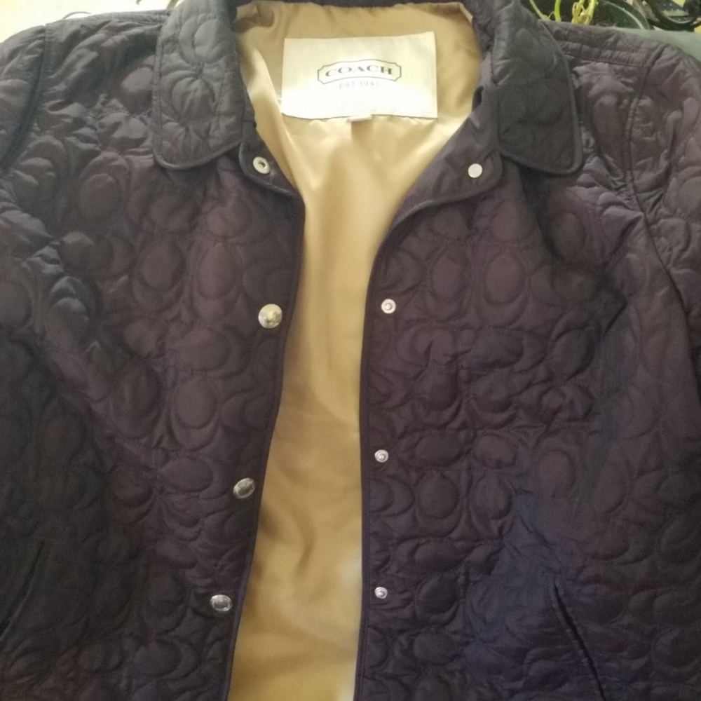 Purple coach jacket nwot